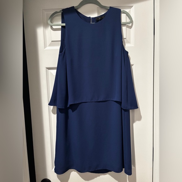 BCBG Navy Blue Layered Mini Dress - Picture 1 of 2